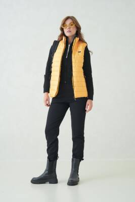 D1fference İçi Astarlı Cepli  Jel Elyaflı Su ve Rügar Geçirmez Kadın Şişme Yelek - 38