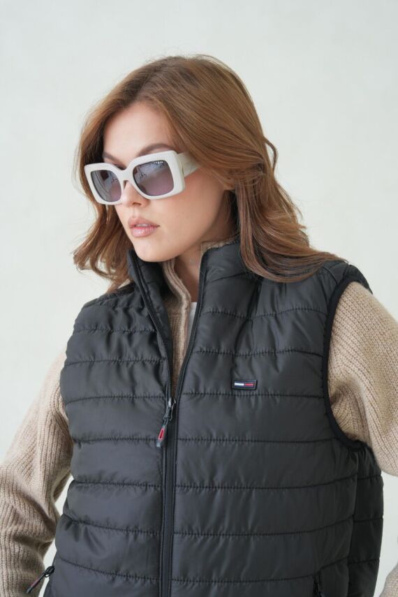 D1fference İçi Astarlı Cepli  Jel Elyaflı Su ve Rügar Geçirmez Kadın Şişme Yelek - 46