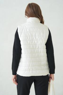 İçi Astarlı Su ve Rüzgar Geçirmez Cepli Kadın Yelek - 6