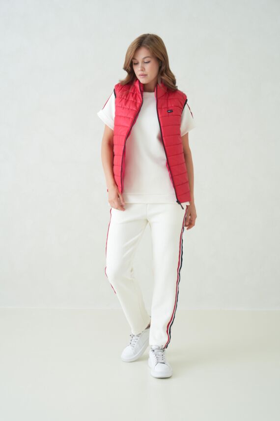 İçi Astarlı Su ve Rüzgar Geçirmez Cepli Kadın Yelek - 15