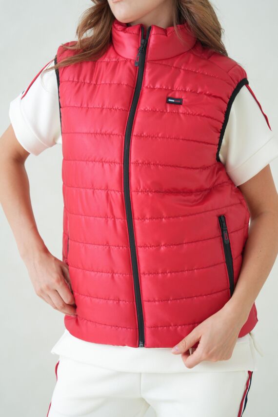 İçi Astarlı Su ve Rüzgar Geçirmez Cepli Kadın Yelek - 17