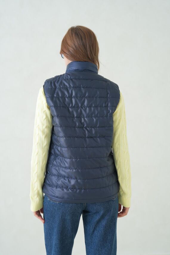 İçi Astarlı Su ve Rüzgar Geçirmez Cepli Kadın Yelek - 24