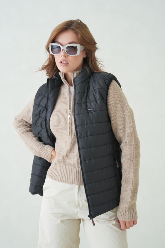 İçi Astarlı Su ve Rüzgar Geçirmez Cepli Kadın Yelek - 31