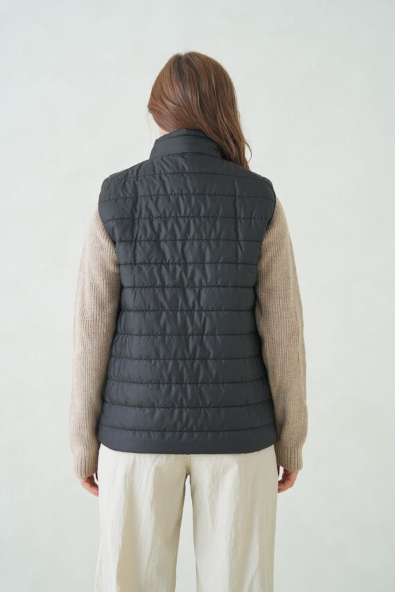 İçi Astarlı Su ve Rüzgar Geçirmez Cepli Kadın Yelek - 36