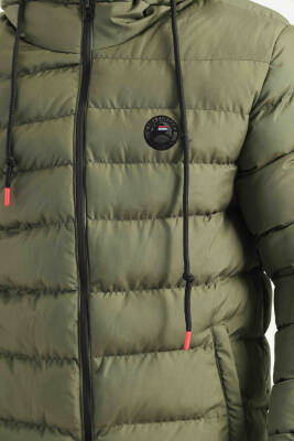 İçi Astarlı Su ve Rüzgar Geçirmez Cepli Kapüşonlu Erkek Mont - 16