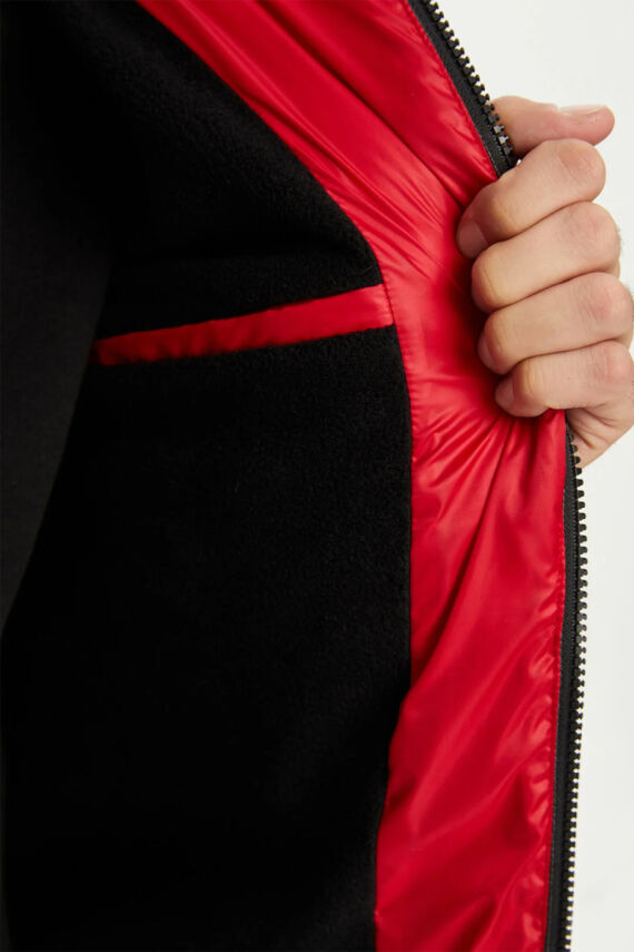 İçi Astarlı Su ve Rüzgar Geçirmez Cepli Kapüşonlu Erkek Mont - 23