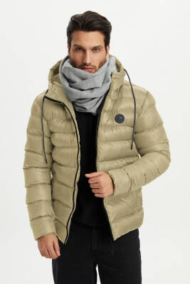 İçi Astarlı Su ve Rüzgar Geçirmez Cepli Kapüşonlu Erkek Mont - 29