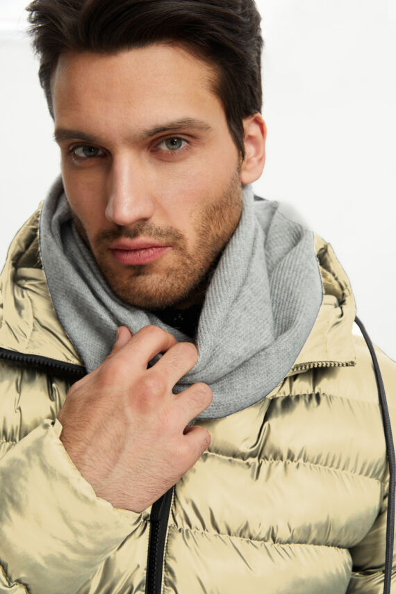 İçi Astarlı Su ve Rüzgar Geçirmez Cepli Kapüşonlu Erkek Mont - 30