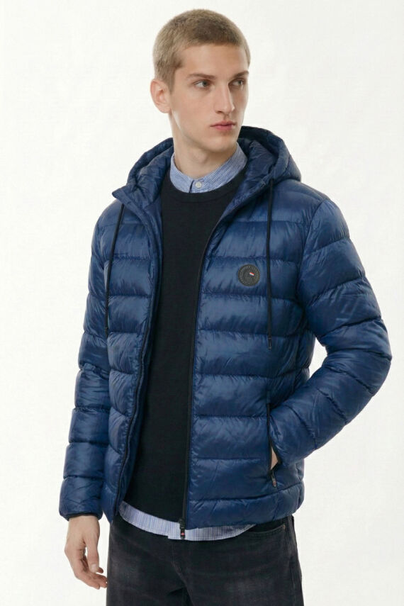 D1fference İçi Astarlı Cepli Kapüşonlu Jel Elyaflı Su ve Rügar Geçirmez Erkek Kışlık Mont - 12