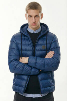 D1fference İçi Astarlı Cepli Kapüşonlu Jel Elyaflı Su ve Rügar Geçirmez Erkek Kışlık Mont - 13