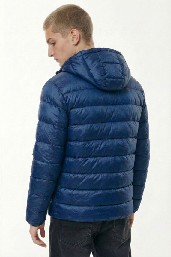 D1fference İçi Astarlı Cepli Kapüşonlu Jel Elyaflı Su ve Rügar Geçirmez Erkek Kışlık Mont - 15