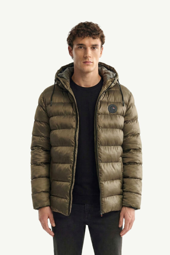 D1fference İçi Astarlı Cepli Kapüşonlu Jel Elyaflı Su ve Rügar Geçirmez Erkek Kışlık Mont - 16