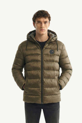 D1fference İçi Astarlı Cepli Kapüşonlu Jel Elyaflı Su ve Rügar Geçirmez Erkek Kışlık Mont - 18