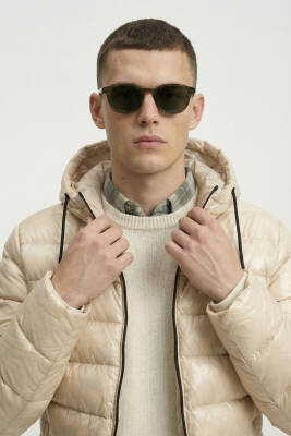 D1fference İçi Astarlı Cepli Kapüşonlu Jel Elyaflı Su ve Rügar Geçirmez Erkek Kışlık Mont - 29