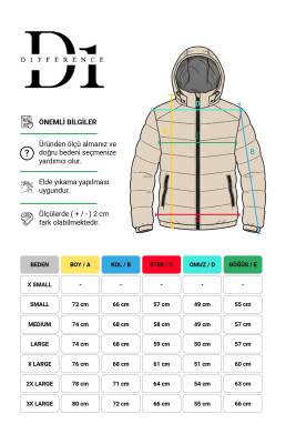 D1fference İçi Astarlı Cepli Kapüşonlu Jel Elyaflı Su ve Rügar Geçirmez Erkek Kışlık Mont - 18