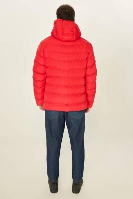 İçi Astarlı Su ve Rüzgar Geçirmez Cepli Kapüşonlu Erkek Mont - 18