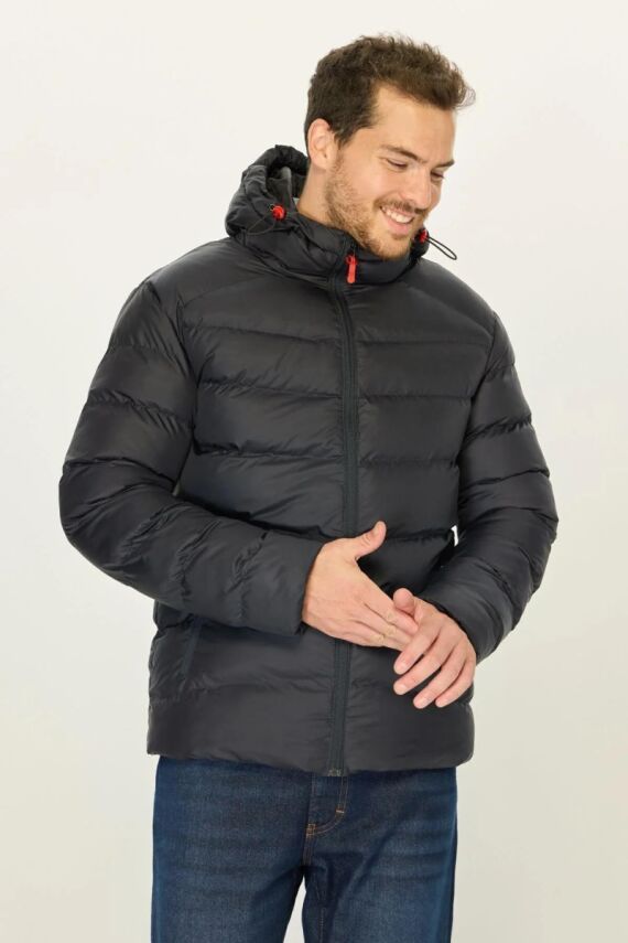 İçi Astarlı Su ve Rüzgar Geçirmez Cepli Kapüşonlu Erkek Mont - 22