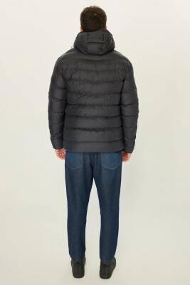 İçi Astarlı Su ve Rüzgar Geçirmez Cepli Kapüşonlu Erkek Mont - 24