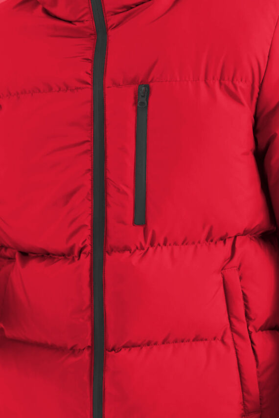 İçi Astarlı Su ve Rüzgar Geçirmez Cepli Kapüşonlu Erkek Mont - 22