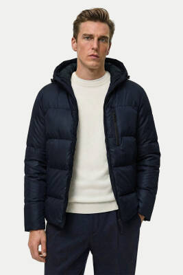 D1fference İçi Astarlı Cepli Kapüşonlu Jel Elyaflı Su ve Rügar Geçirmez Erkek Kışlık Mont - 6