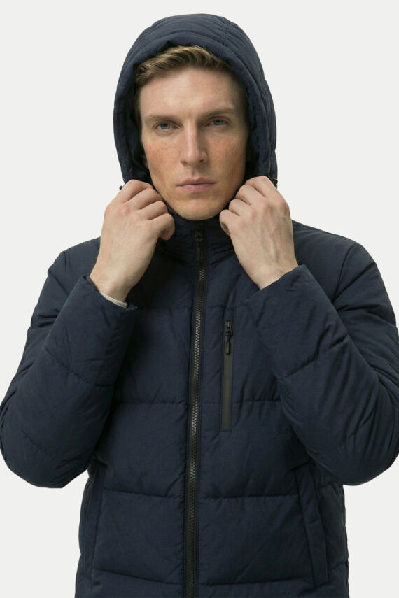 D1fference İçi Astarlı Cepli Kapüşonlu Jel Elyaflı Su ve Rügar Geçirmez Erkek Kışlık Mont - 9