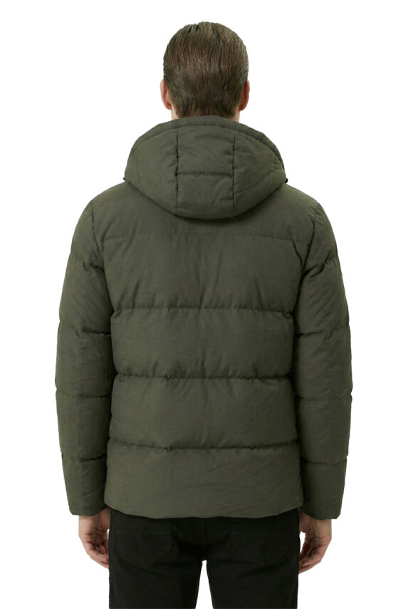 D1fference İçi Astarlı Cepli Kapüşonlu Jel Elyaflı Su ve Rügar Geçirmez Erkek Kışlık Mont - 25