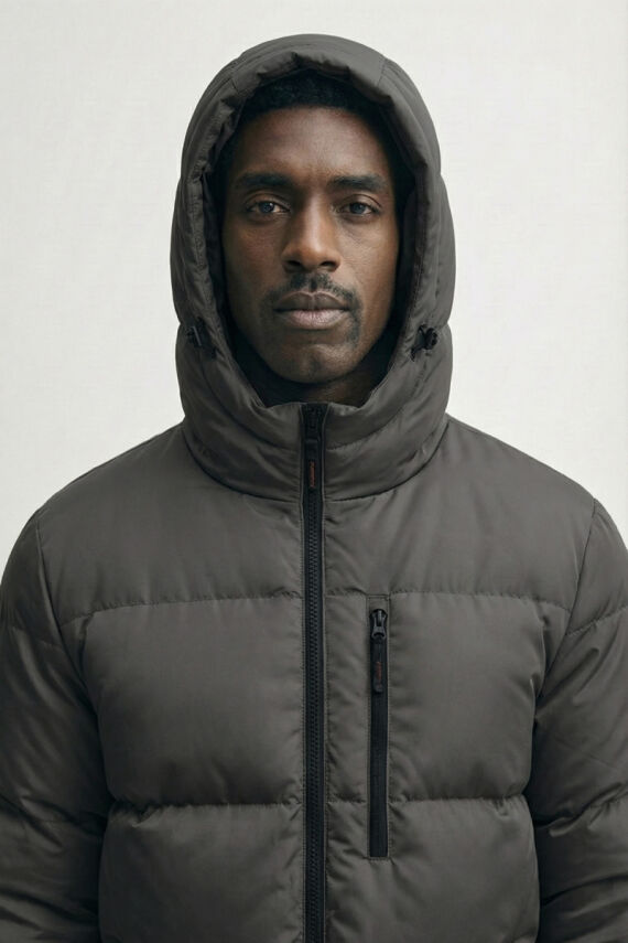 D1fference İçi Astarlı Cepli Kapüşonlu Jel Elyaflı Su ve Rügar Geçirmez Erkek Kışlık Mont - 30