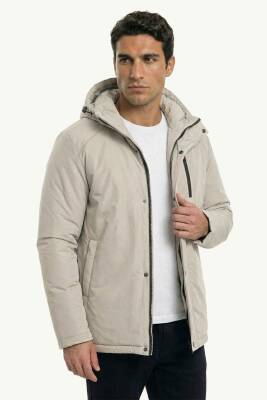 D1fference İçi Astarlı Cepli Kapüşonlu Jel Elyaflı Su ve Rügar Geçirmez Erkek Kışlık Mont - 16