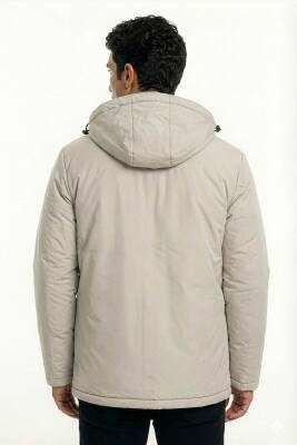 D1fference İçi Astarlı Cepli Kapüşonlu Jel Elyaflı Su ve Rügar Geçirmez Erkek Kışlık Mont - 17