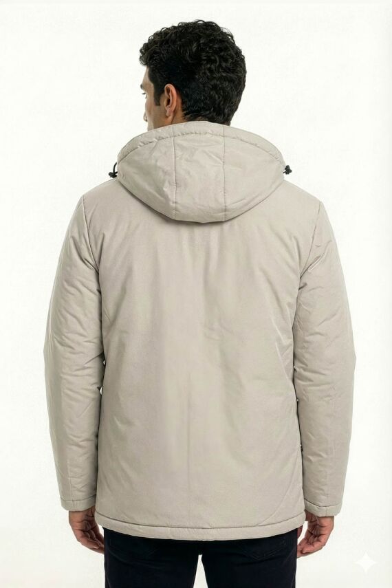 D1fference İçi Astarlı Cepli Kapüşonlu Jel Elyaflı Su ve Rügar Geçirmez Erkek Kışlık Mont - 17