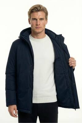 D1fference İçi Astarlı Cepli Kapüşonlu Jel Elyaflı Su ve Rügar Geçirmez Erkek Kışlık Mont - 22