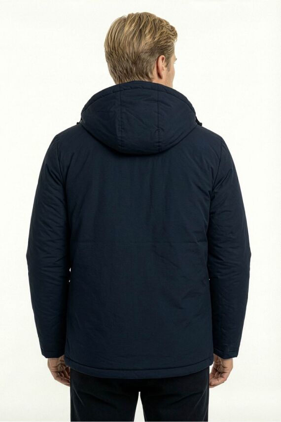 D1fference İçi Astarlı Cepli Kapüşonlu Jel Elyaflı Su ve Rügar Geçirmez Erkek Kışlık Mont - 23