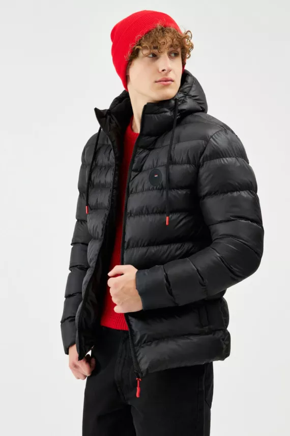 D1fference İçi Astarlı Cepli Kapüşonlu Jel Elyaflı Su ve Rügar Geçirmez Erkek Kışlık Mont - 7