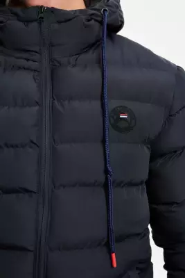 D1fference İçi Astarlı Cepli Kapüşonlu Jel Elyaflı Su ve Rügar Geçirmez Erkek Kışlık Mont - 24