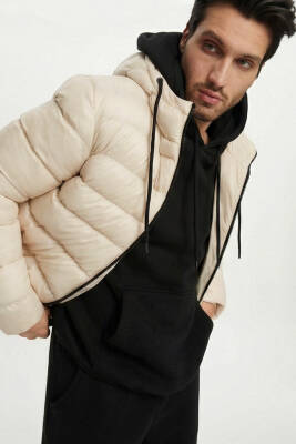 D1fference İçi Astarlı Cepli Kapüşonlu Jel Elyaflı Su ve Rügar Geçirmez Erkek Kışlık Mont - 30