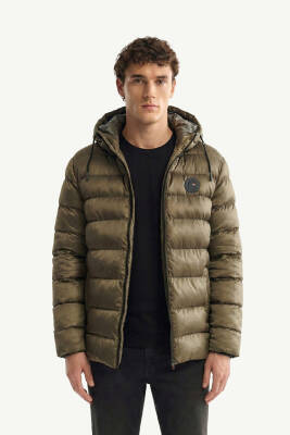 D1fference İçi Astarlı Cepli Kapüşonlu Jel Elyaflı Su ve Rügar Geçirmez Erkek Kışlık Mont - 34