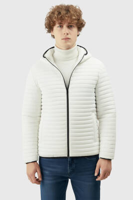 İçi Astarlı Su ve Rüzgar Geçirmez Cepli Kapüşonlu Erkek Mont - 48