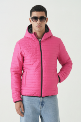 D1fference İçi Astarlı Cepli Kapüşonlu Jel Elyaflı Su ve Rügar Geçirmez Erkek Kışlık Mont - 61