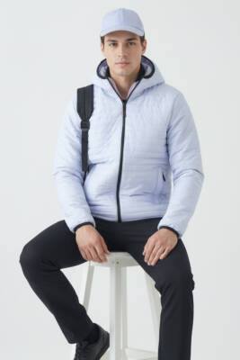 D1fference İçi Astarlı Cepli Kapüşonlu Jel Elyaflı Su ve Rügar Geçirmez Erkek Kışlık Mont - 68