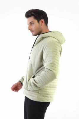 İçi Astarlı Su ve Rüzgar Geçirmez Cepli Kapüşonlu Erkek Mont - 20