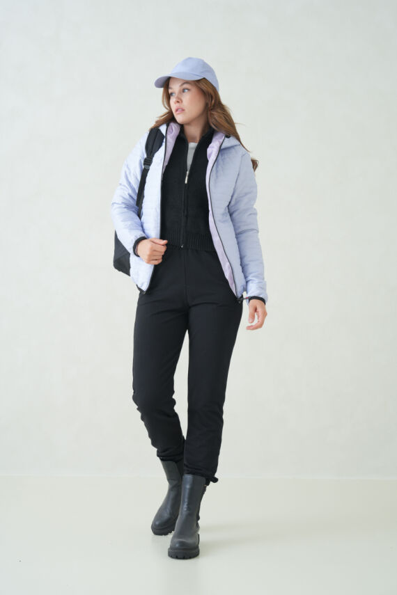 D1fference İçi Astarlı Cepli Kapüşonlu Jel Elyaflı Su ve Rügar Geçirmez Kadın Kışlık Mont - 63