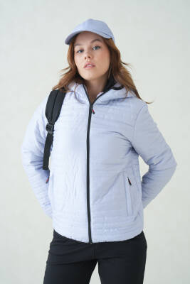 D1fference İçi Astarlı Cepli Kapüşonlu Jel Elyaflı Su ve Rügar Geçirmez Kadın Kışlık Mont - 62