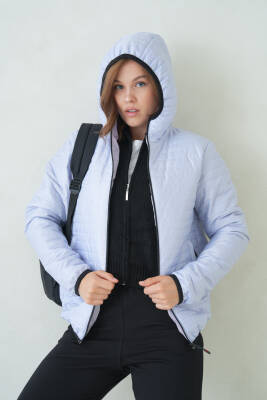 D1fference İçi Astarlı Cepli Kapüşonlu Jel Elyaflı Su ve Rügar Geçirmez Kadın Kışlık Mont - 64