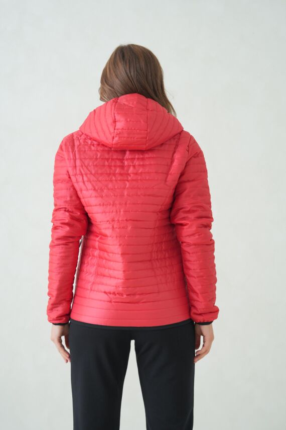 İçi Astarlı Su ve Rüzgar Geçirmez Cepli Kapüşonlu Kadın Mont - 18