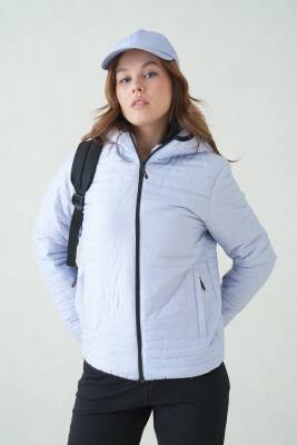 İçi Astarlı Su ve Rüzgar Geçirmez Cepli Kapüşonlu Kadın Mont - 52