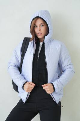 İçi Astarlı Su ve Rüzgar Geçirmez Cepli Kapüşonlu Kadın Mont - 53