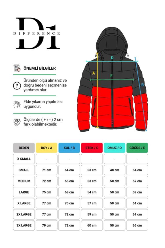 D1fference İçi Astarlı Cepli Kapüşonlu Jel Elyaflı Su ve Rügar Geçirmez Kadın Kışlık Mont - 18
