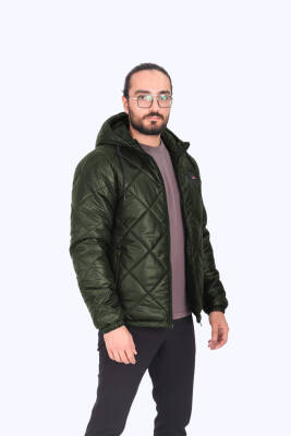 Su ve Rüzgar Geçirmez Jel Elyaflı Kapitone Cepli Spor Mont