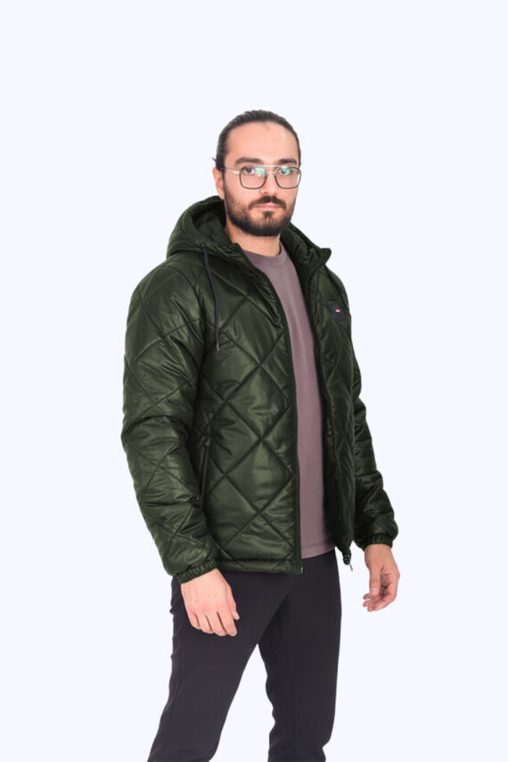 Su ve Rüzgar Geçirmez Jel Elyaflı Kapitone Cepli Spor Mont - 1