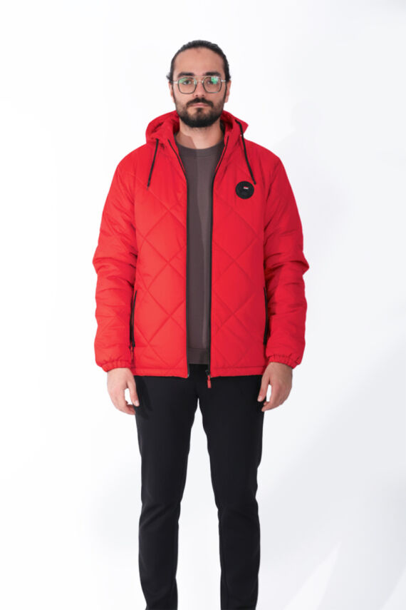 Su ve Rüzgar Geçirmez Jel Elyaflı Kapitone Cepli Spor Mont - 5